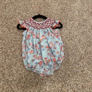 Butterfly smocked outfit